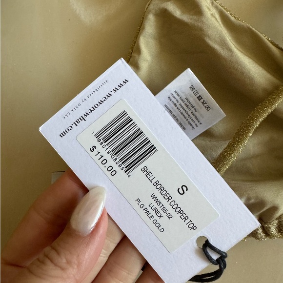 NWT Weworewhat Shell Border cooper top - Picture 5 of 6